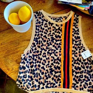NWT Leopard tank top